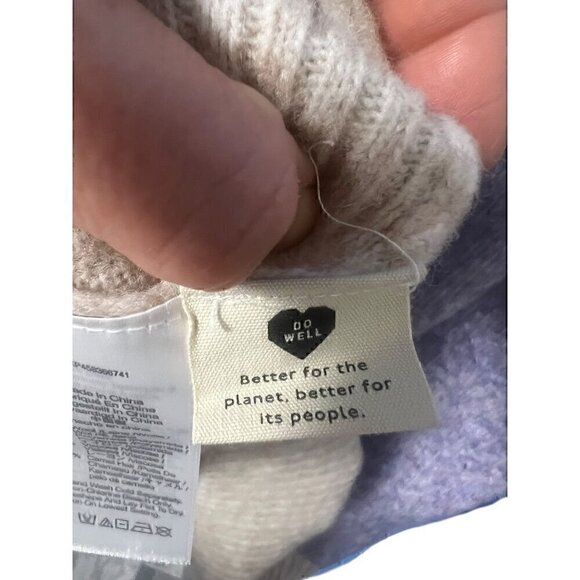 Madewell Colorblock Crewneck Sweater Wool Blend  Size XS - Picture 5 of 6